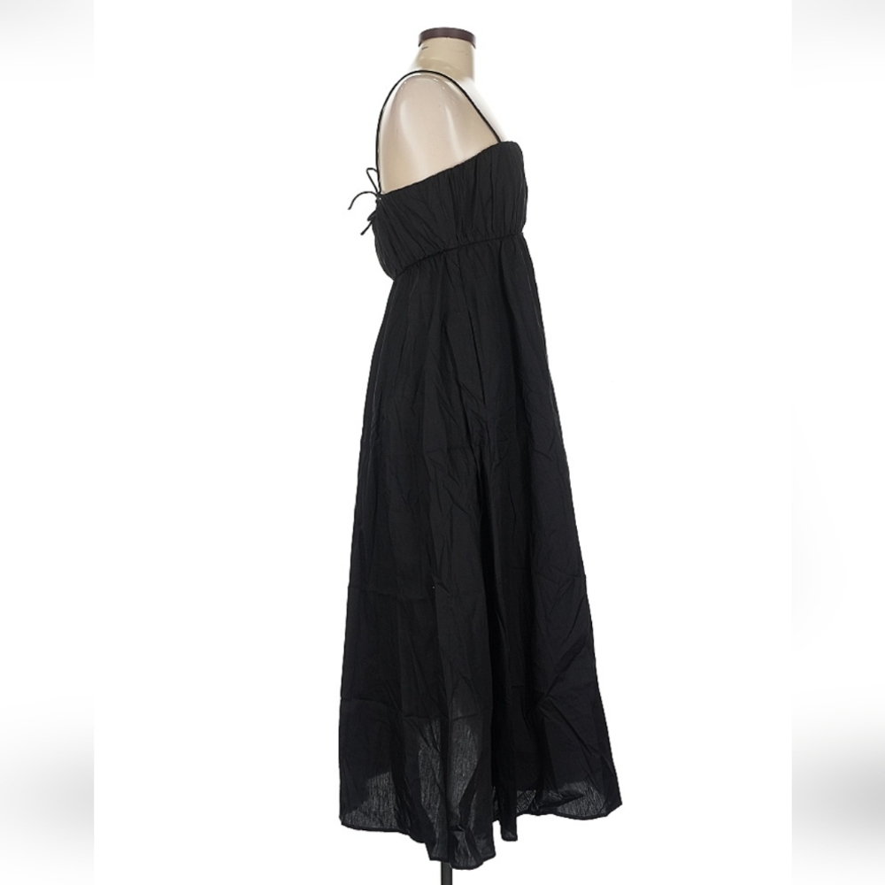 ASOS Design Casual Maxi Midi Dress Black Size 6 - Picture 6 of 7